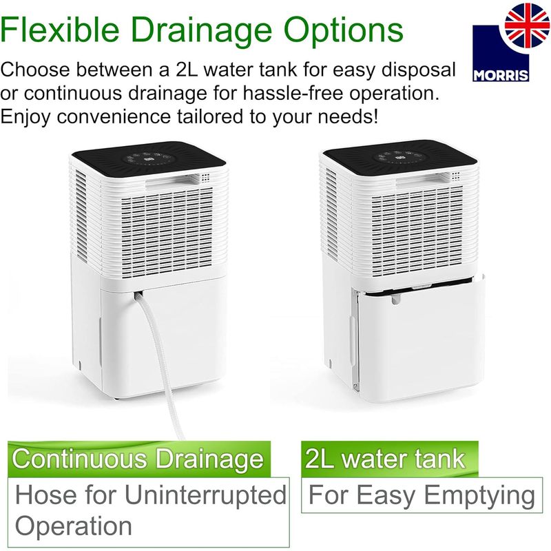 Morris 12L Dehumidifier for Mould and Moisture Extraction