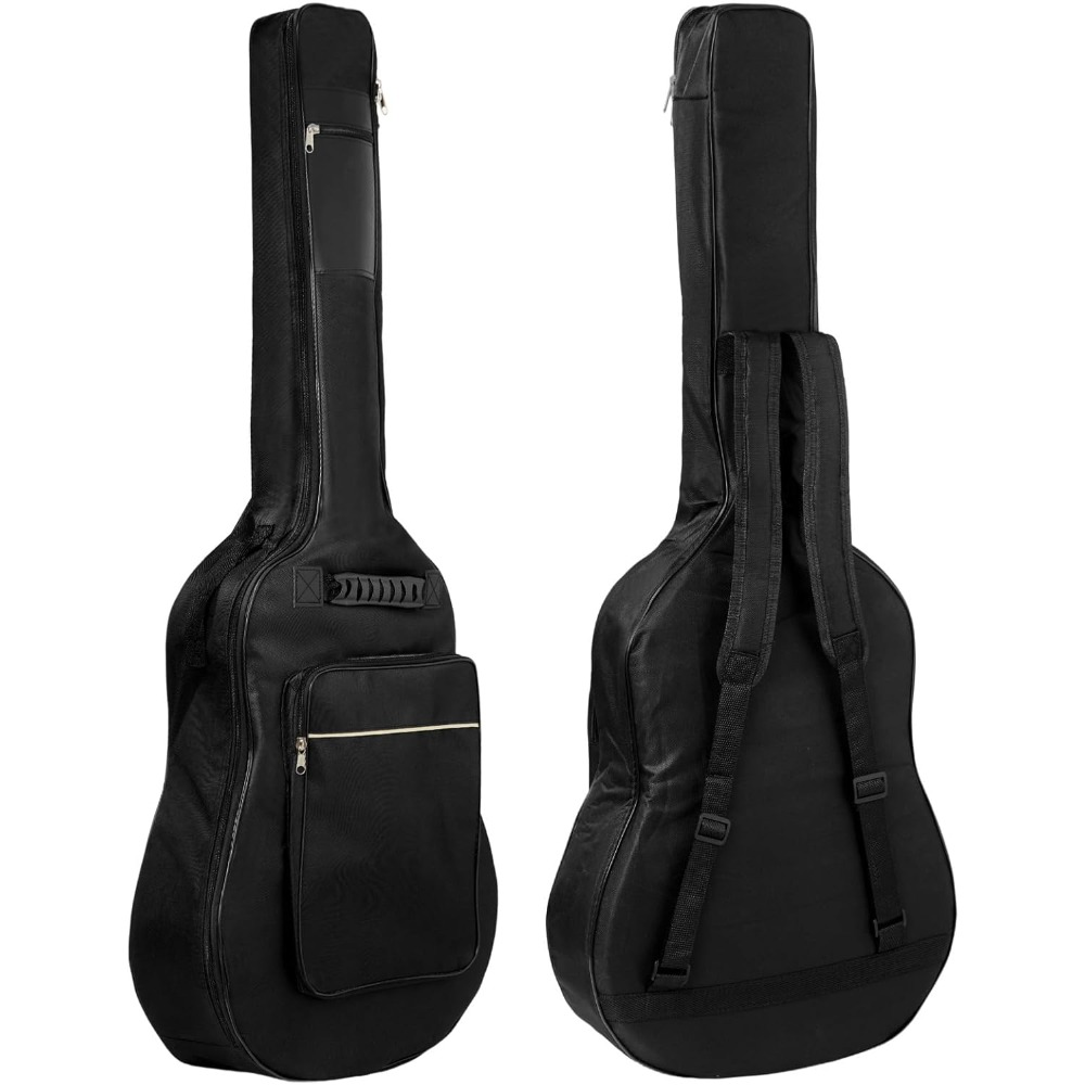 TEMU Acoustic Guitar Bags 41 Inch Classical Guitar Bags 105x42x13cm Guitar Case Backpack With Thick Padding Acoustic Soft Guitar Cover Adjustable