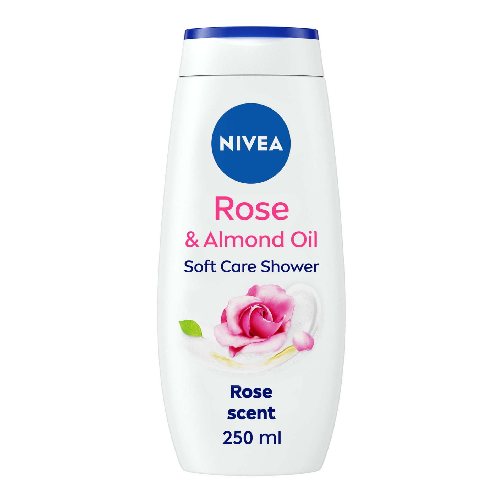 TEMU Nivea Rose & Almond Body Wash 250ml Gentle Cleanser With Scent