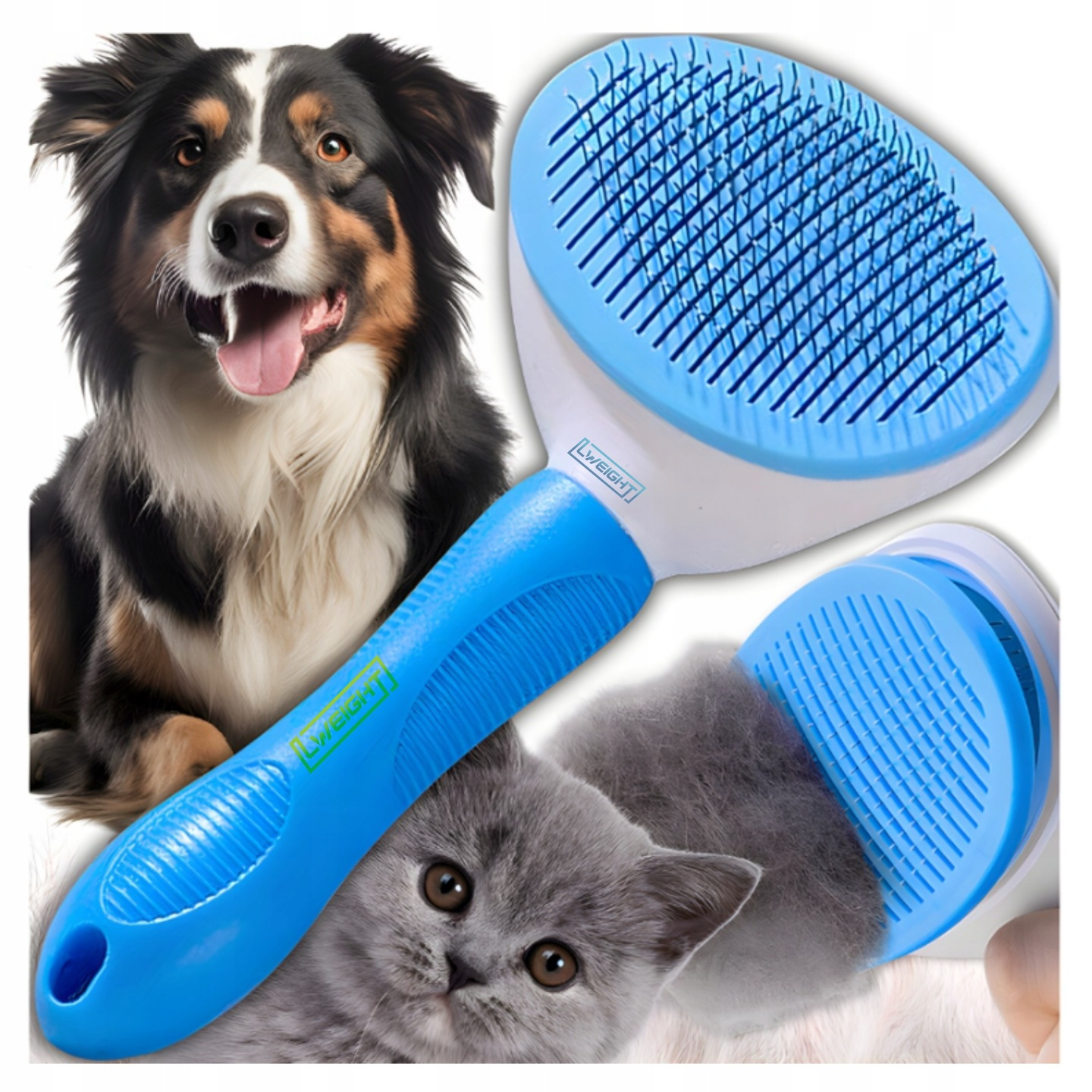 E-shop SELBSTREINIGENDE FELLBÜRSTE FÜR HUNDE UND KATZEN, TRIMMER UND VERFILZUNGSKAMM
