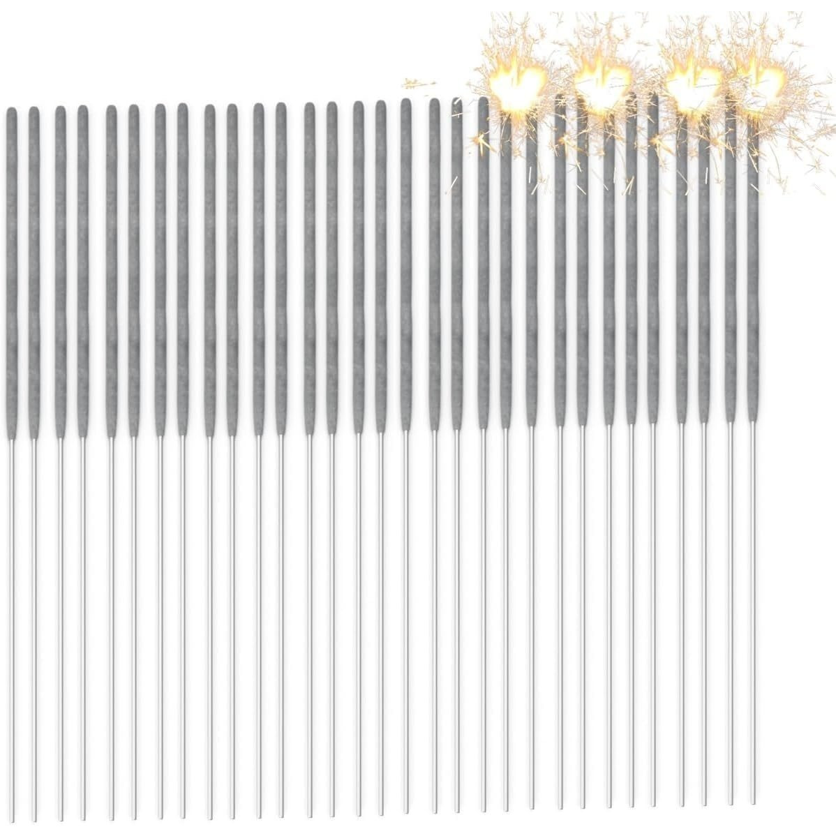 TEMU 100 Candles 17 Cm Star Sprinkles For Teenagers & Children - For Parties & Wedding & Birthday - Birthday Candles - New Year's Eve