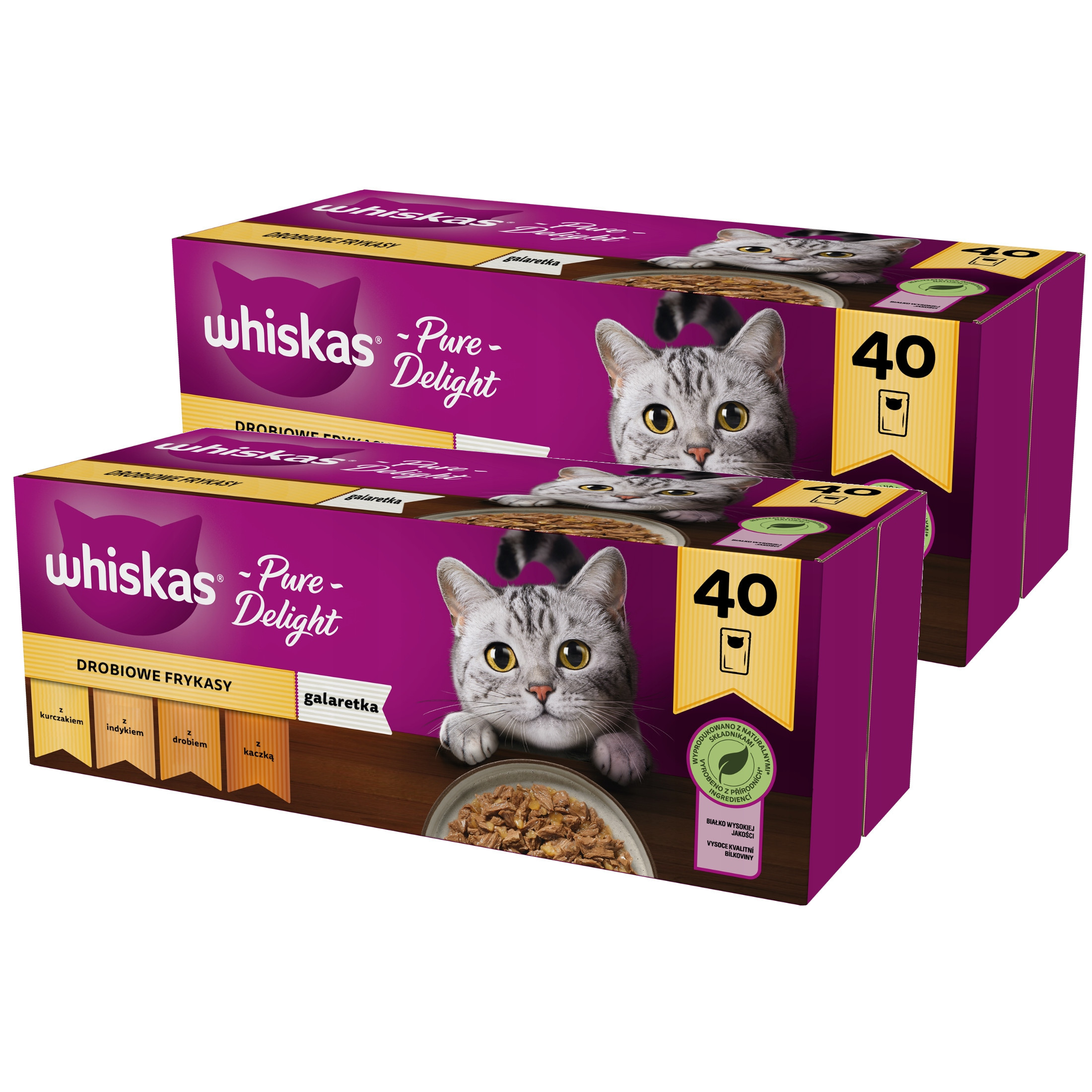 TEMU WHISKAS Pure Festino di in Gelatina, Cibo Umido per , 6,8 kg