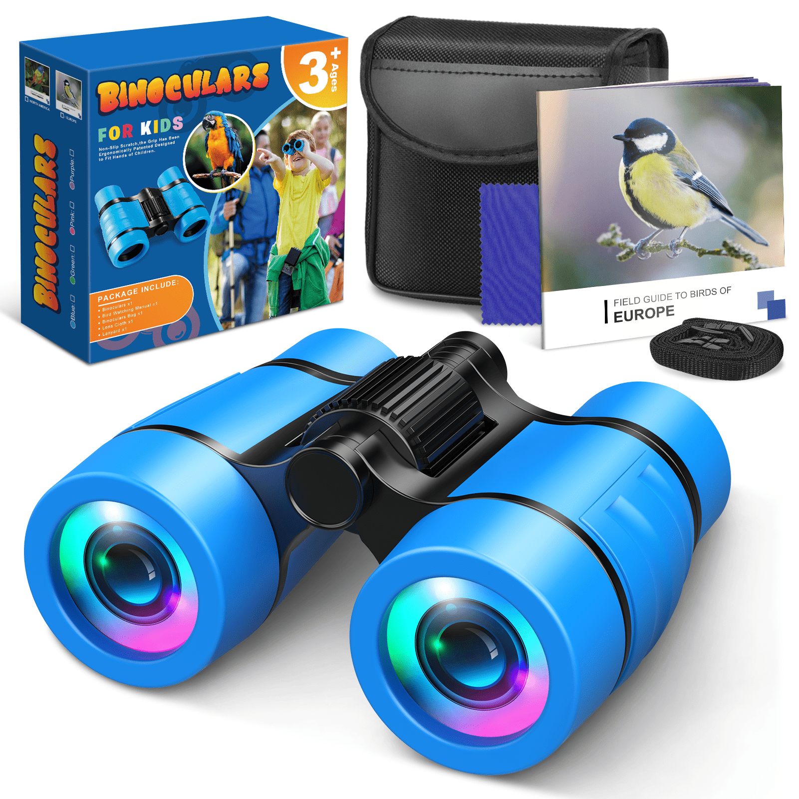 TEMU Binoculars Kids Toys For Boys, Bird Watching, Outdoor Camping Toys Travel Games For Kids Garden Toys Gifts, Best Gift For Kids