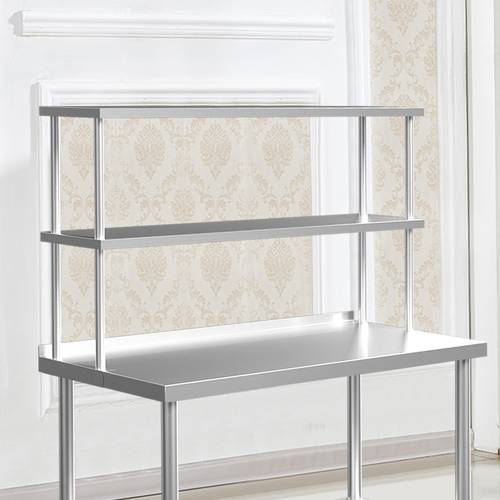 item picture commercial kitchen stainless steel preparation table upper part only shelf type storage rack partition commercial workbench detachable and easy to clean size 90 30 60cm 120 30 60cm 150 30 60cm