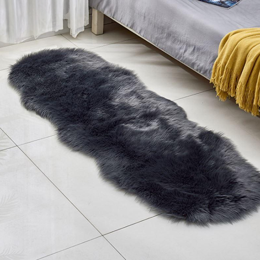 TEMU 1pc Large Faux Fur Rug Soft Plush Carpet Rugs Non Slip Fluffy Shaggy Bedside Carpet Floor Mat, Sofa Cushion Mat, Sofa Slipcover, Bay Cushion,