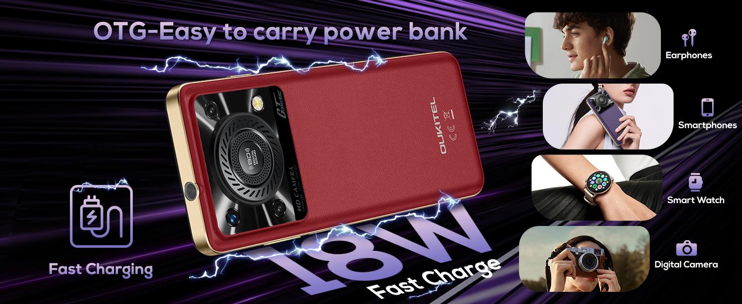 OUKITEL C60 PRO Android 15 Mobile Phones (307g)-10000mAh Battery, 24GB+256GB/1TB, 6.88