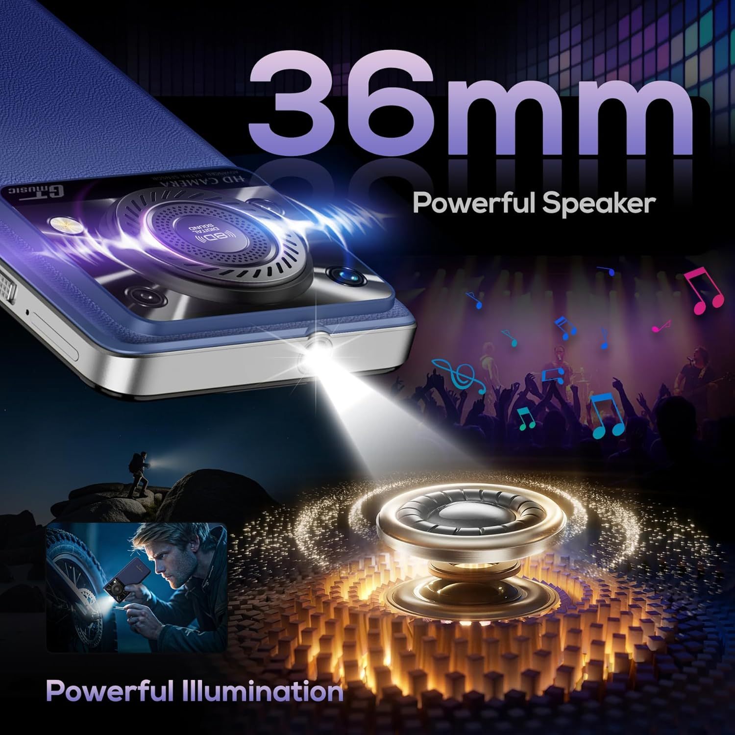 OUKITEL C60 PRO Android 15 Mobile Phones (307g)-10000mAh Battery, 24GB+256GB/1TB, 6.88