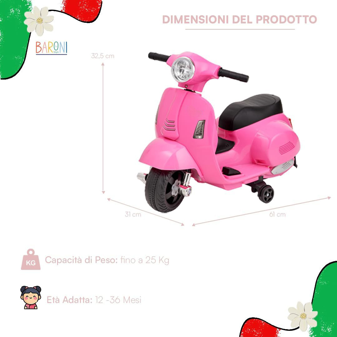 Baroni Officiële Gelicenseerde Elektrische Kindermotorfiets - Afbeelding 7