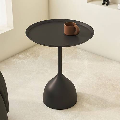 metal small round side end table vintage home matte cocktail table 39x39x59