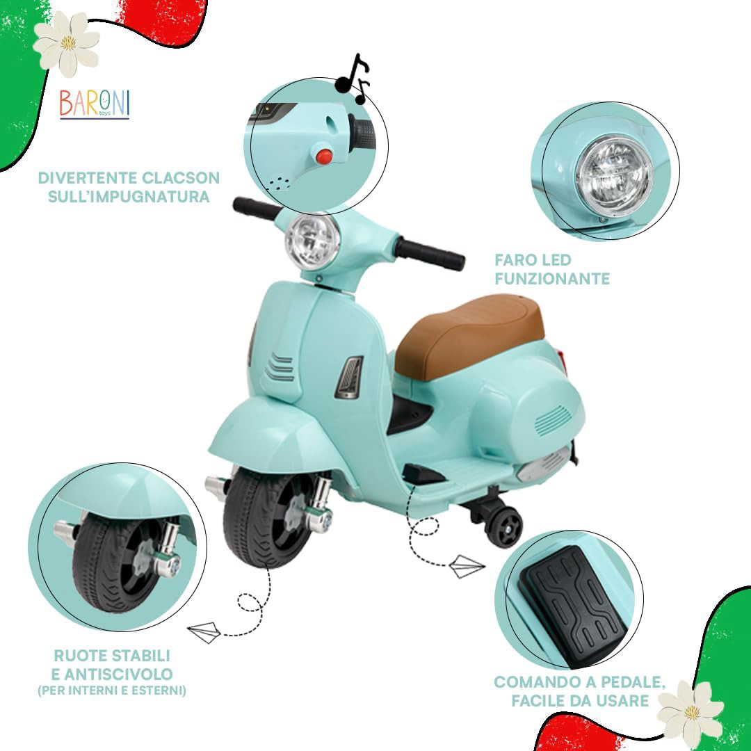 Baroni Officiële Gelicenseerde Elektrische Kindermotorfiets - Afbeelding 11