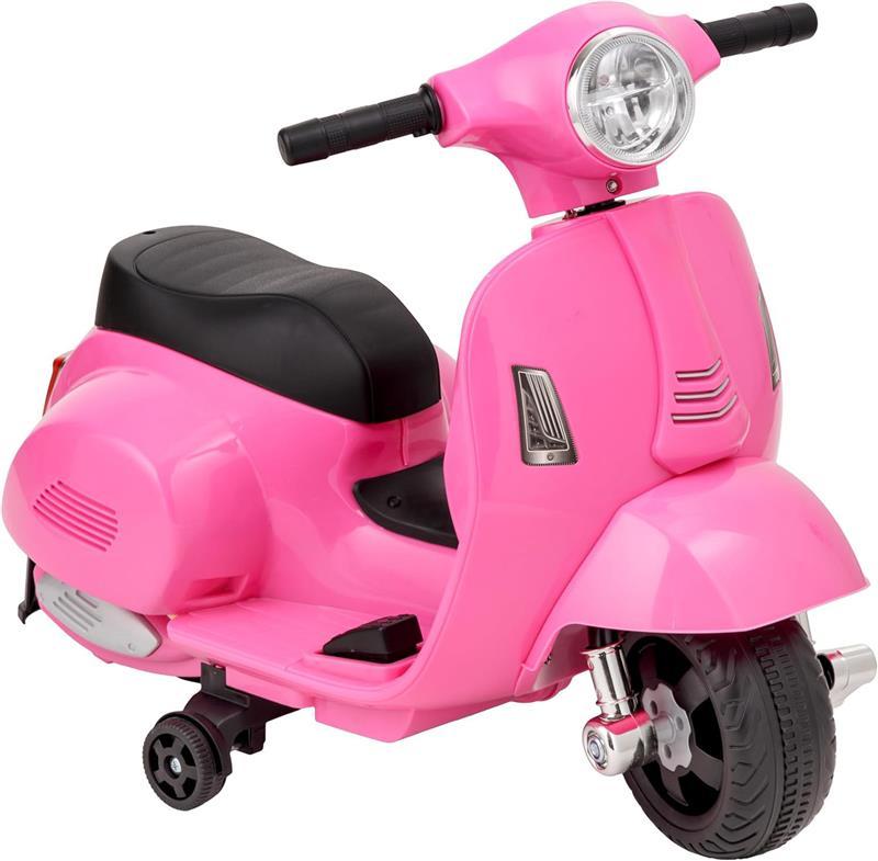 Baroni Officiële Gelicenseerde Elektrische Kindermotorfiets, Rijfiets met Stuur, Koplampen, Toeter, 6V Motor, 3 km/u Snelheid, Binnen- en Buitengebruik, 61x31x32,5 cm