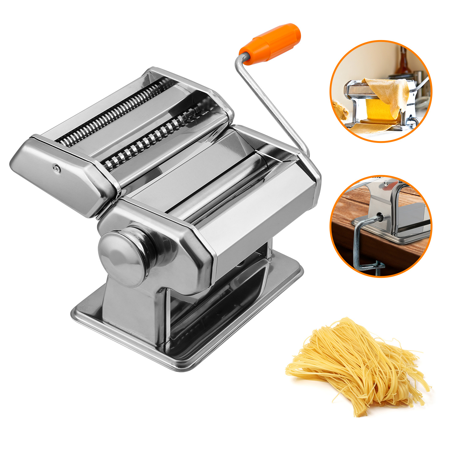 TEMU Pasta Maker Machine, 1pc, roestvrijstalen pasta maker machine, Italiaanse lasagna en spaghetti maken, pasta maker machine voor thuisgebruik