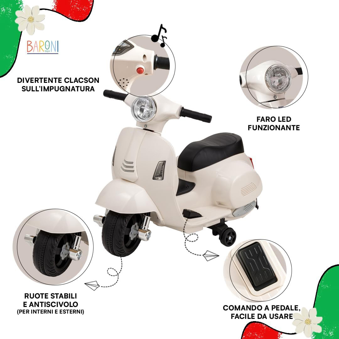 Baroni Officiële Gelicenseerde Elektrische Kindermotorfiets - Afbeelding 5