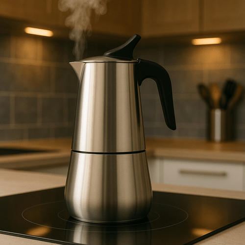 italian espresso stainless steel coffee maker for induction glass gas electric coffee maker of different sizes 2 4 6 10 cups