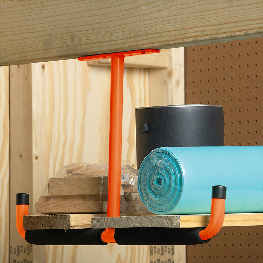 TEMU 4pcs Heavy-duty T-shaped Sets, Wall/ Ceiling Installation Storage Hanger Brackets, Garage Storage Hooks, 43.5*