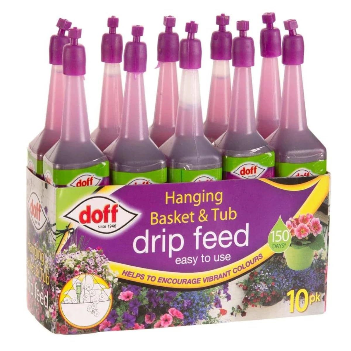   hanging basket tub   10x30ml bottles   plant food fertilizer for  
