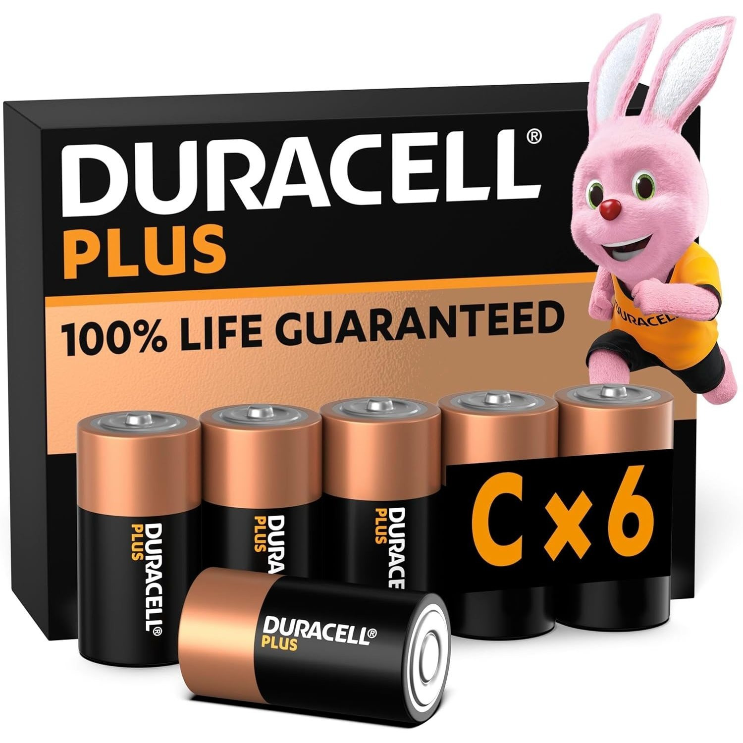 TEMU Duracell Plus C Alkaline Batteries – 1.5v (pack Of 6)