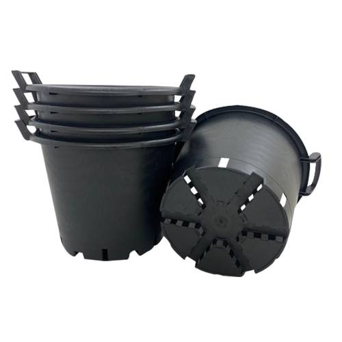 5 x heavy duty 30l large garden plant pots potato containers buckets pack of 5 30 litre plastic planters for outdoor plants planter pots for gardens flowers vegetables trees