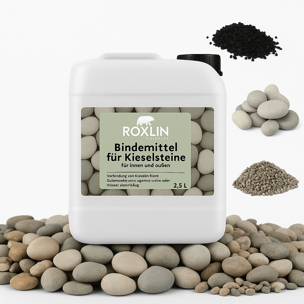 E-shop Roxlin Kiesverfestiger – Steinbinder für Gartenwege & Einfahrten – Fester Halt für Kies, & Dekosteine – Witterungsbeständig & Pflegeleicht