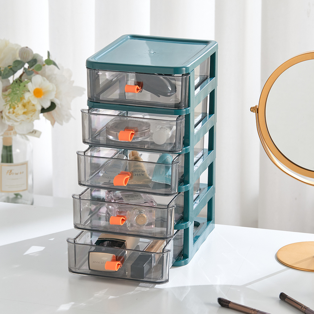5 Layer Clear Storage Cabinet for Makeup and Cosmetics