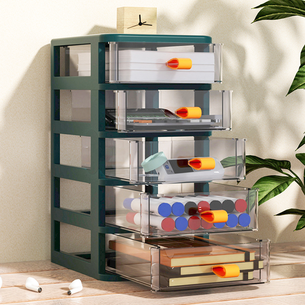 5 Layer Clear Storage Cabinet for Makeup and Cosmetics
