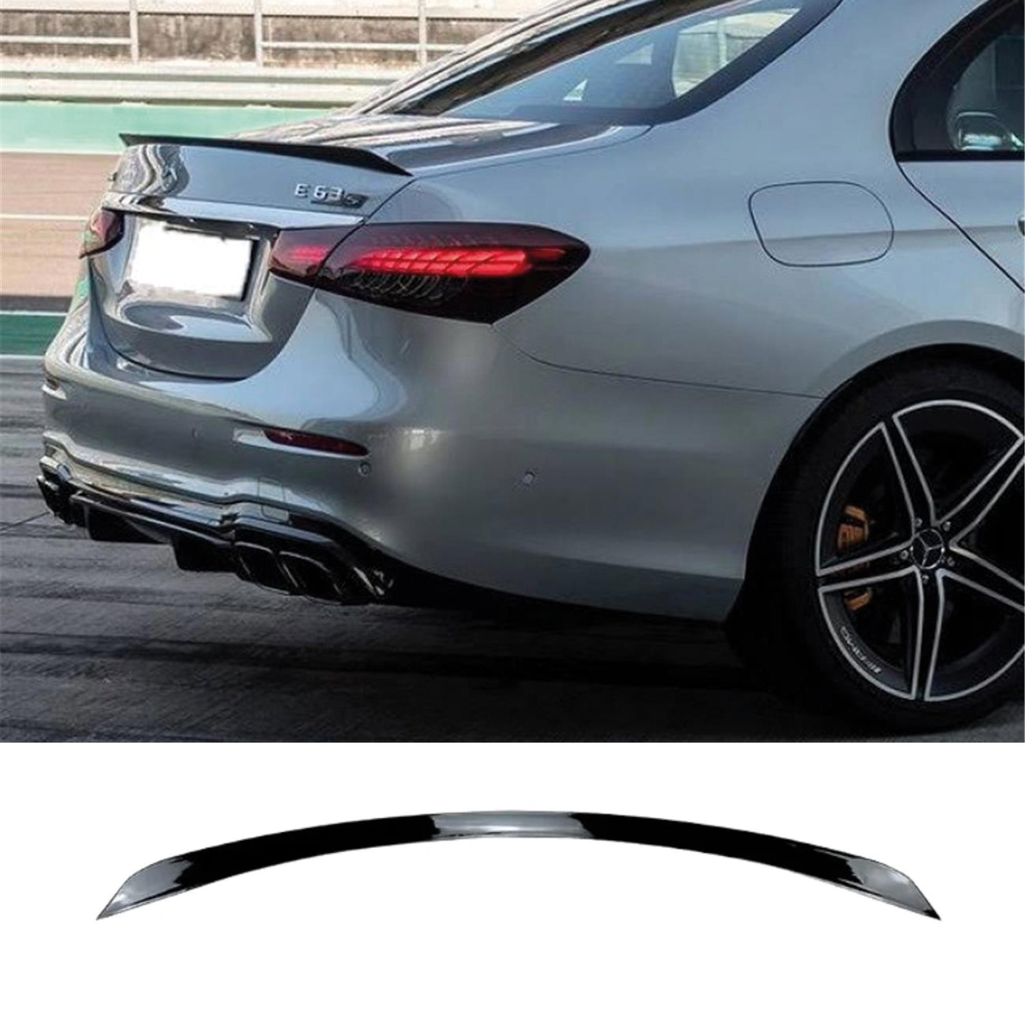Rear Spoiler For Mercedes W213 E63s 2016-2019 Gloss Abs Plastic Enhances & Style, Car Exterior Upgrade | Dynamic Design | Highquality Spoiler
