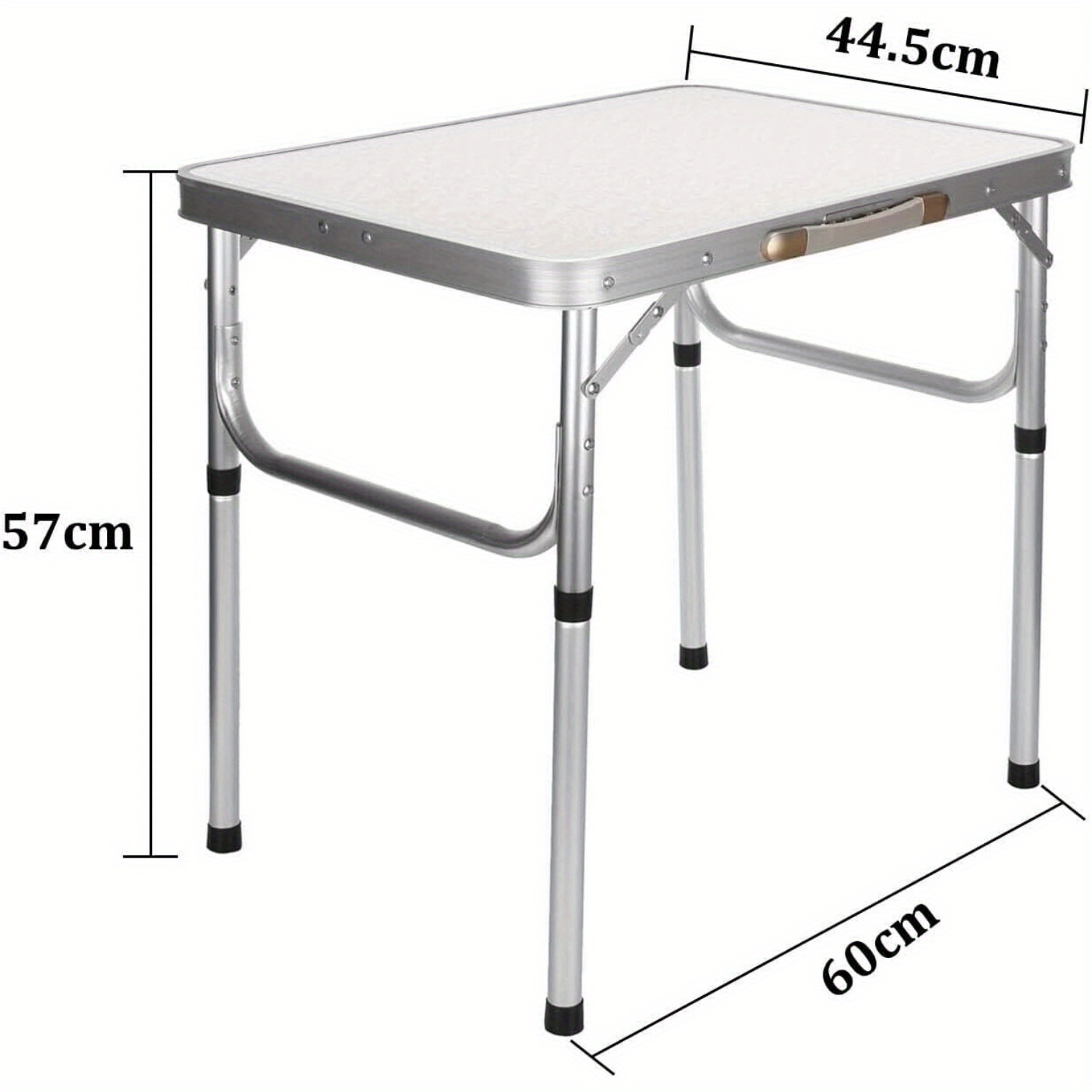 Folding Camping Table, Adjustable Height Picnic Table for Outdoor Use