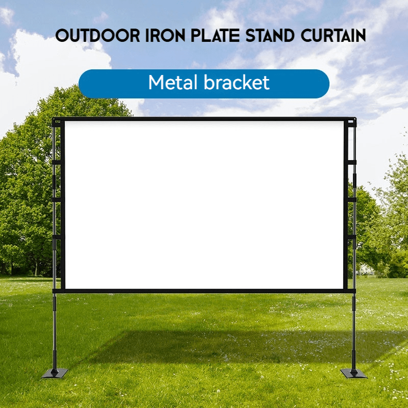 TEMU Portable Hd Projection Screen For Projectors, Screen With Stand 90 Inch 4:3