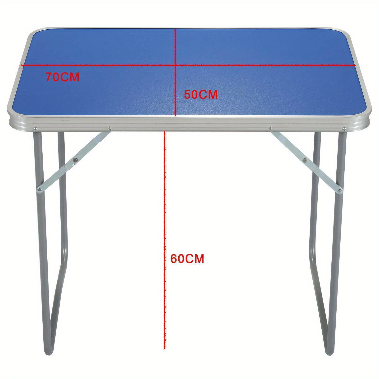 Folding Camping Table, Adjustable Height Picnic Table for Outdoor Use