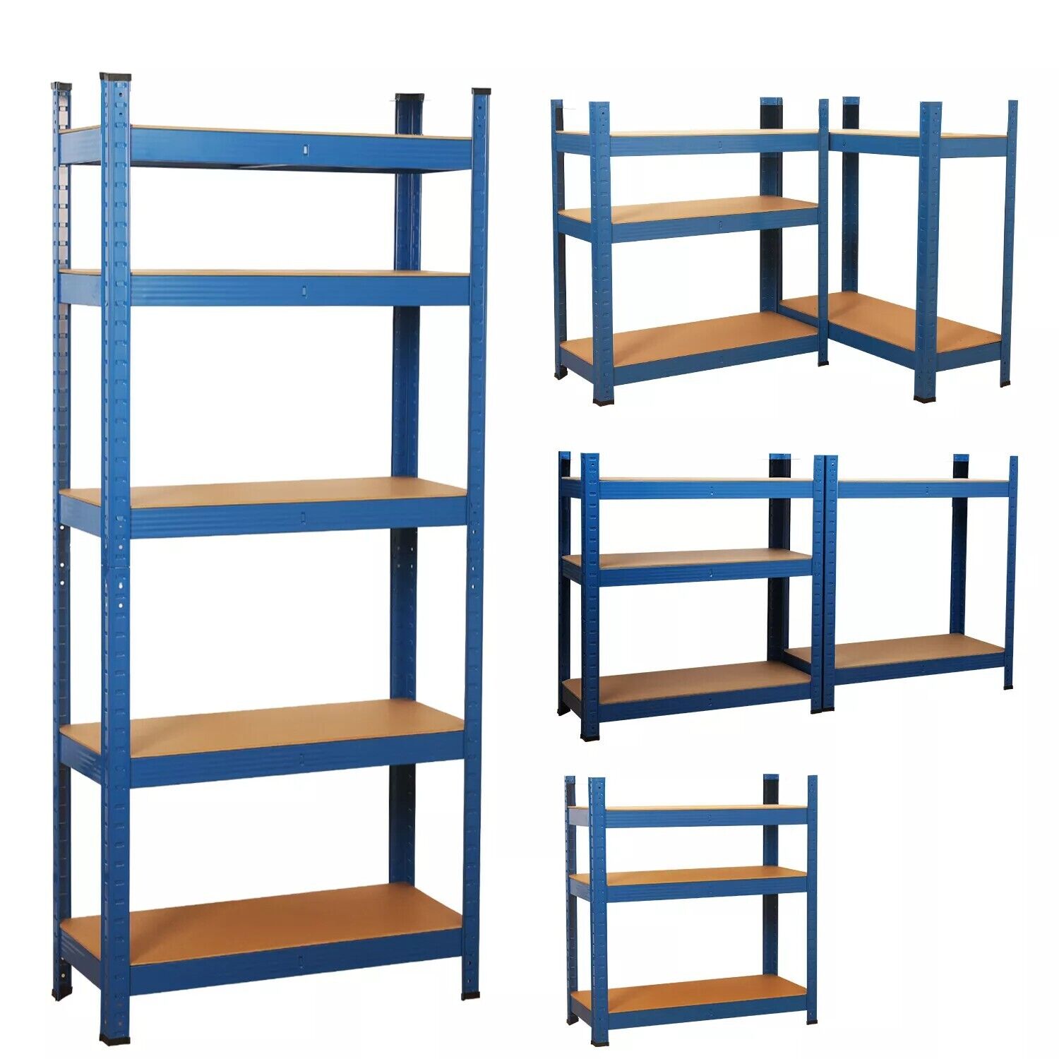TEMU 5 Tier Racking Shelf Heavy Duty Garage Shelving Unit Garden 180 X 90x 40cm