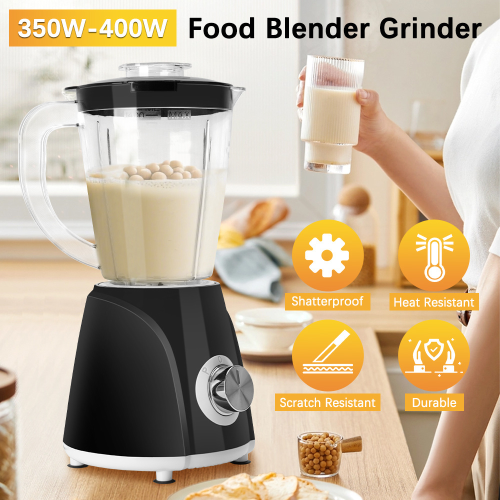 blender professional 2 1 smoothie blender combo multifunctional blender set 1 4l jar smoothie maker with 250ml travel cup   blenders jug blender for smoothies shakes   drinks   silvery christmas halloween thanksgiving gifts details 1