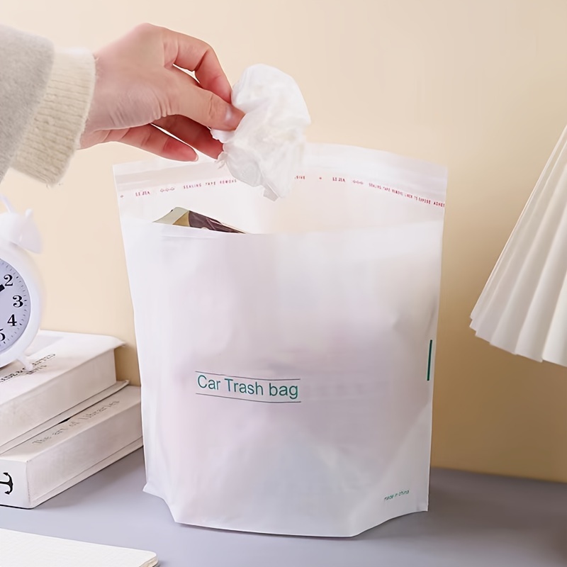 Disposable Car Trash Bags, Heavy-Duty Plastic Garbage Bags