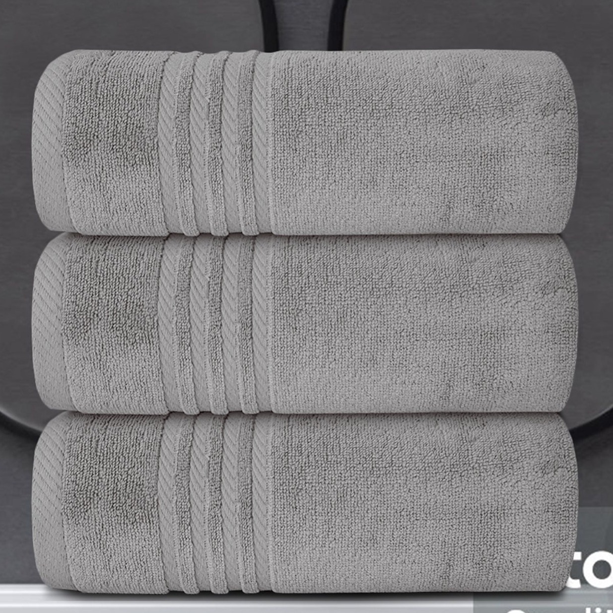 TEMU Towels - 3 Pack Bath Sheets - Large Bath Towel 80x140 Cm - 100% Zero-twist Cotton Absorbent Towel Set - Super Soft Towels For Bathroom - Red