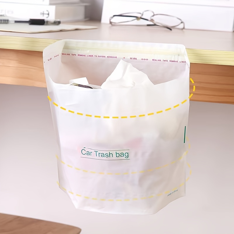Disposable Car Trash Bags, Heavy-Duty Plastic Garbage Bags