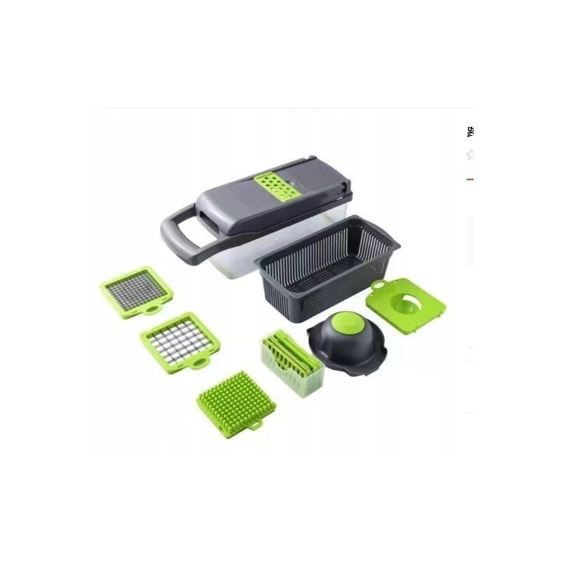 TEMU 13-in-1 Multifunctional Chopper â A Practical . Slices, Grates, Chops, And Drains â Device. Effortlessly Prepare Salads, Meals, And Decoratio
