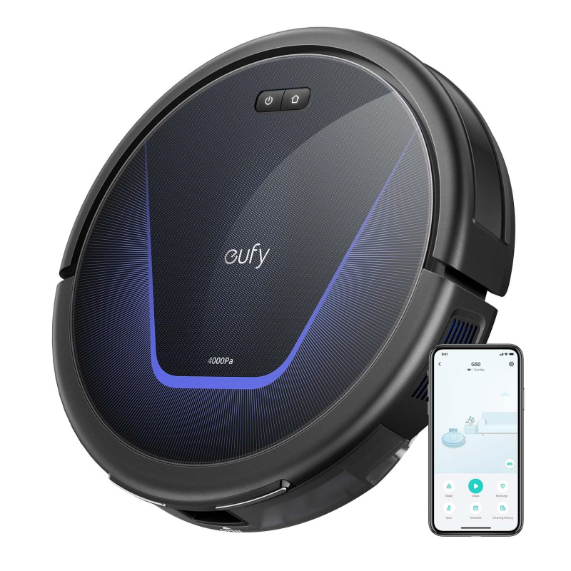 E-shop eufy G50 Saugroboter mit 4.000 Pa Saugkraft, dynamischer Navigation, ultraflachem 85 , Pro-Entwirrkamm, Rollenbürste, ideal für Tierhaare und