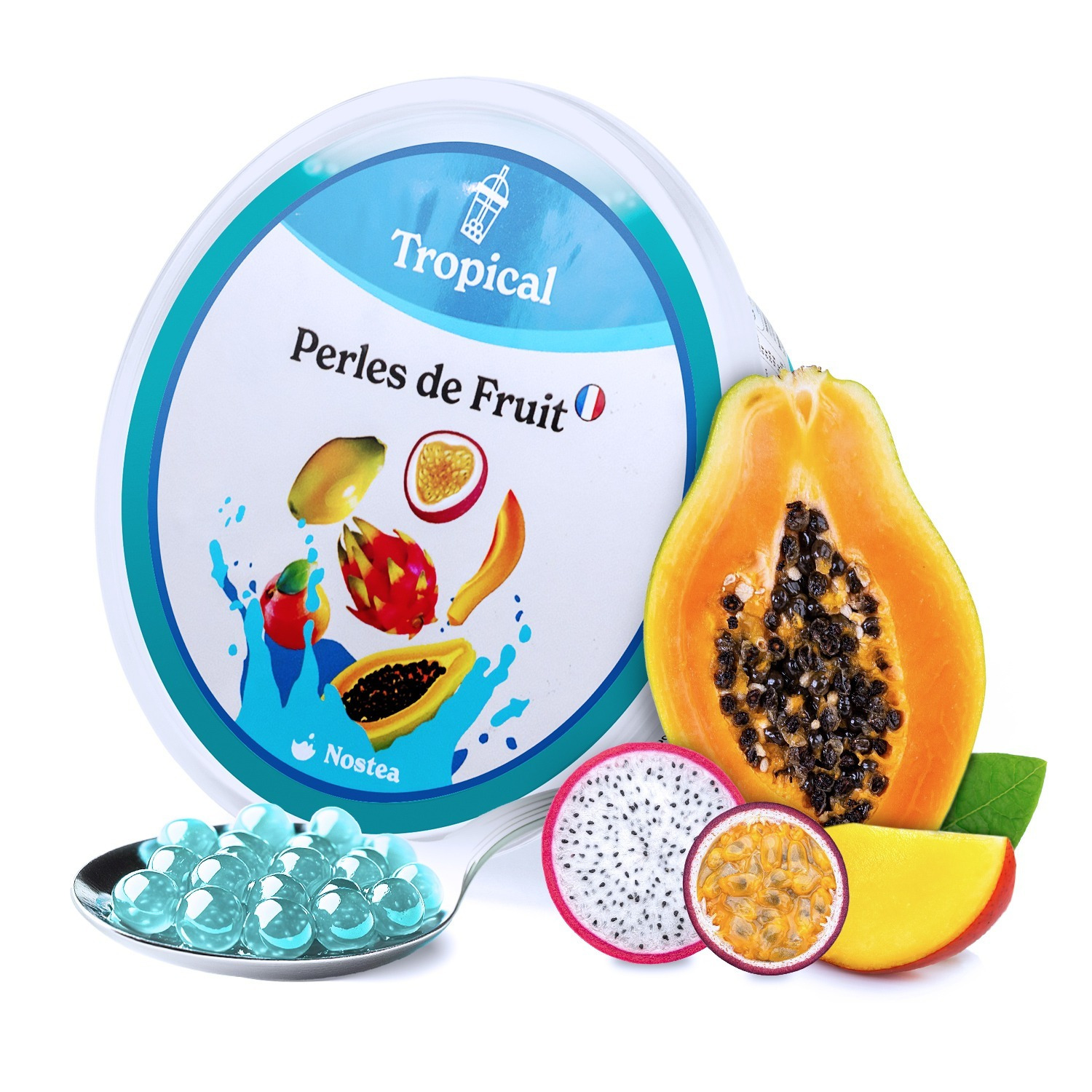 Bubble Tea Boba Tropical Fruit Pearls Nostea