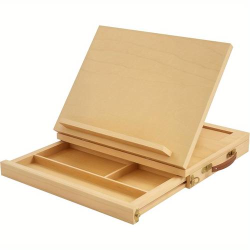wooden table easel box adjustable table box easel with storage drawer portable folding artist drawing sketching board