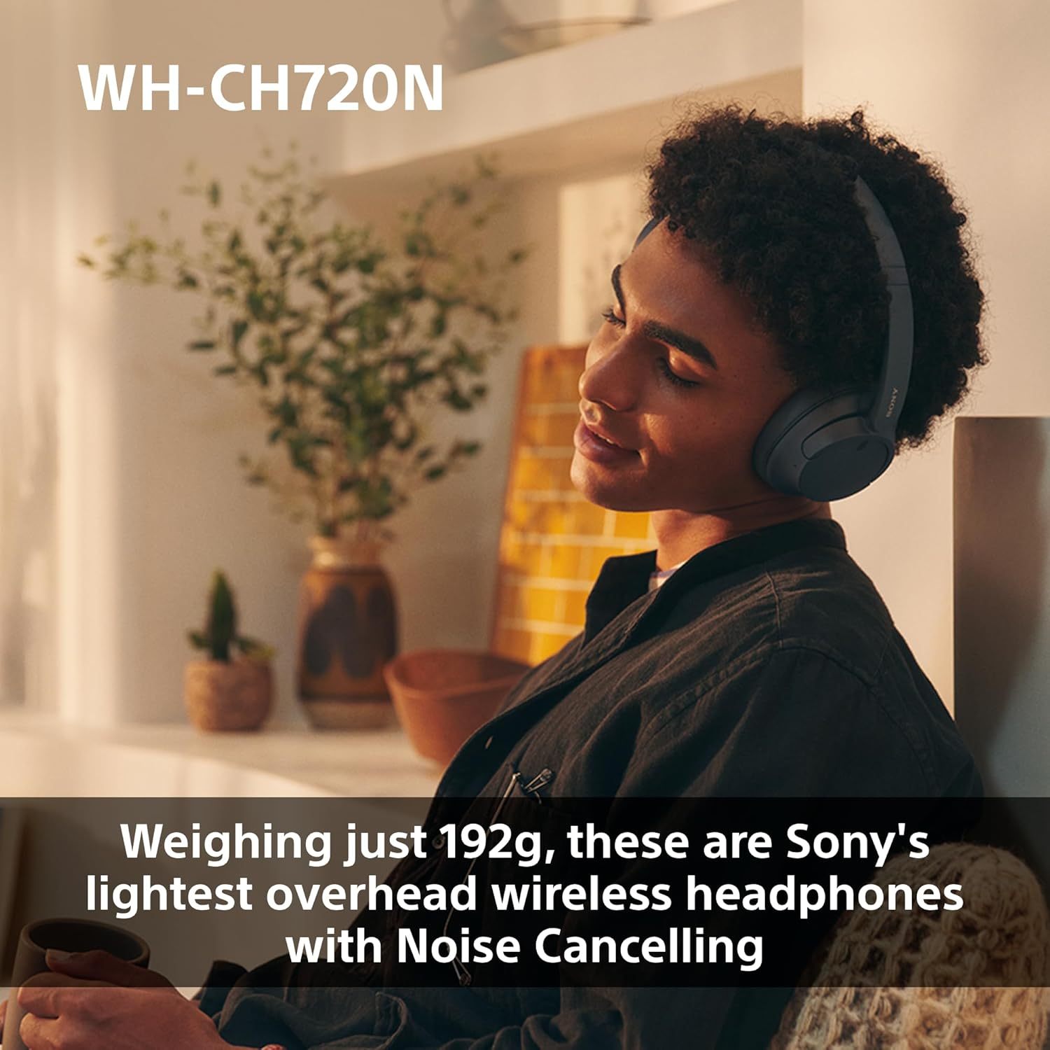 Sony WH-CH720N Noise Cancelling Wireless Bluetooth Headphones - Up to 35 hours battery life and Quick Charge - Blue