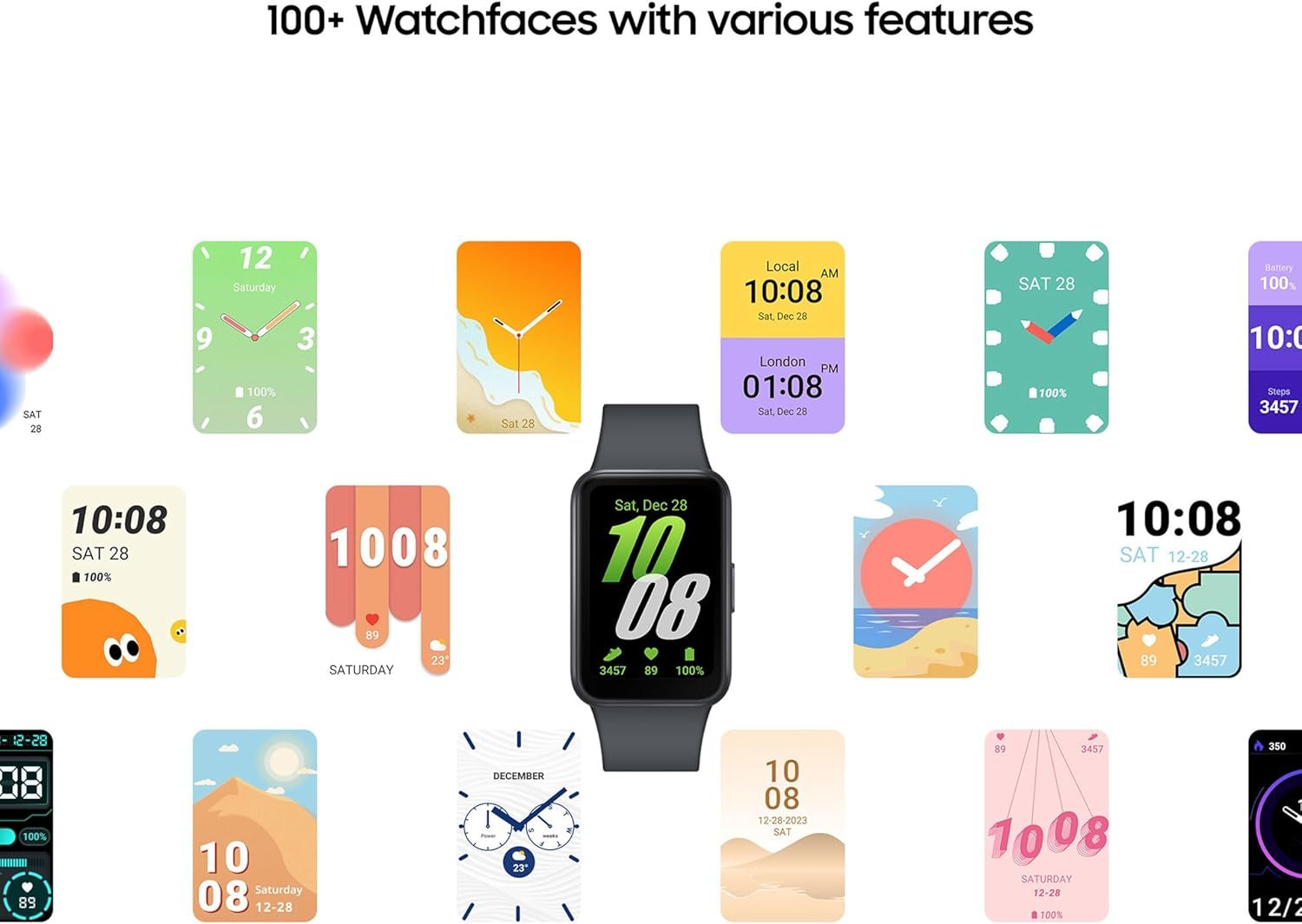 Samsung Galaxy Fit3 (Silver), 40mm AMOLED Display with Aluminium Body, Comprehensive Fitness and Health Tracking, Upto 13-Day Battery with Fast Charging, 5ATM & IP68 Rating