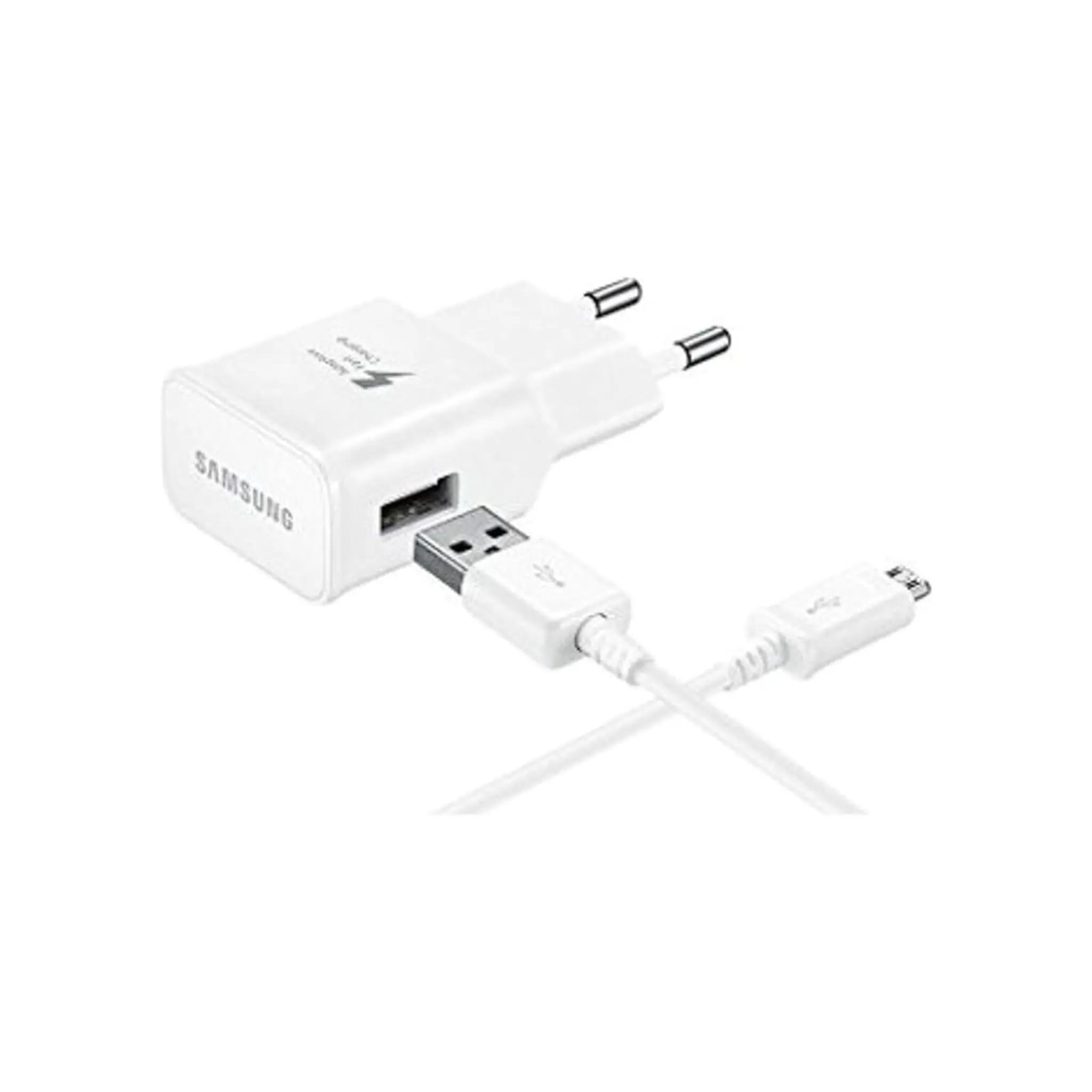 E-shop Samsung EP- Ladegerät mit 15 Watt Schnellladefunktion | Inklusive 1,5 -USB-Kabel | Kompatibel mit Samsung Galaxy Geräten | Kompaktes Design für