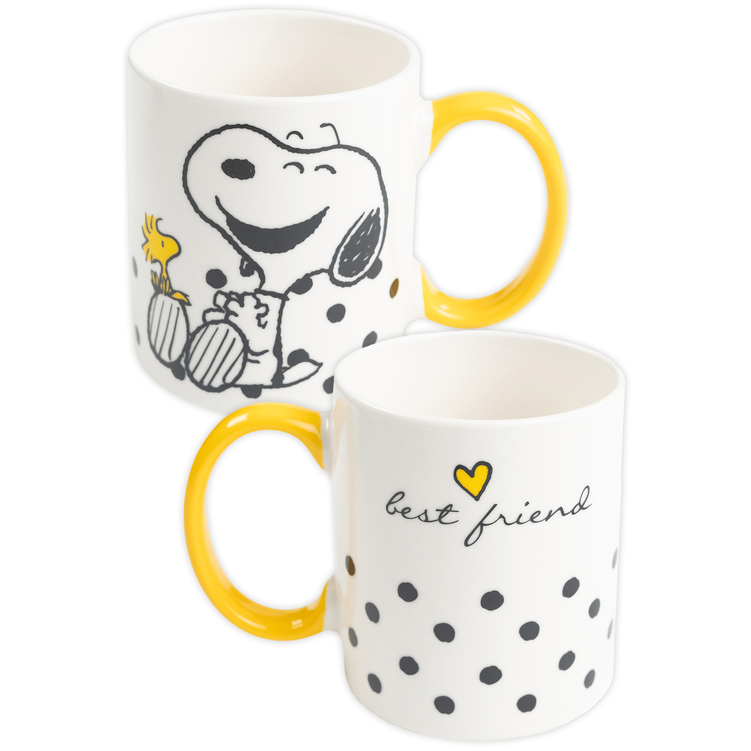 The Cup - Coffee Mug Best Friend Cup Ceramic White Yellow 320 Ml