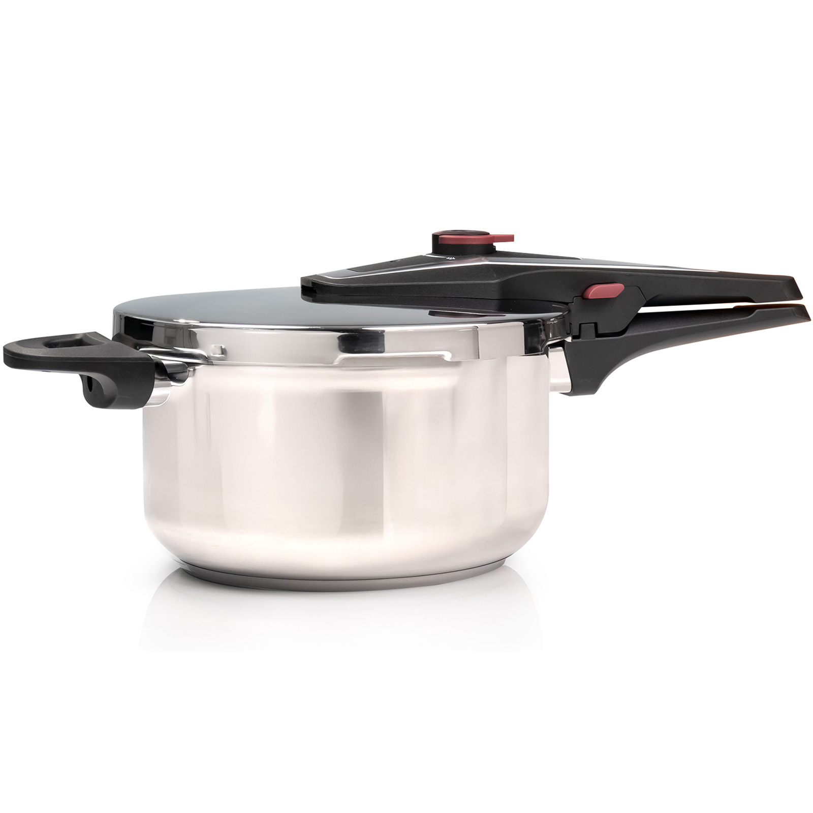 TEMU Stainless Steel Pressure Cooker – Large Induction Hob Compatible Cooker With Dual Handles For At Home Or In Catering Kitchens