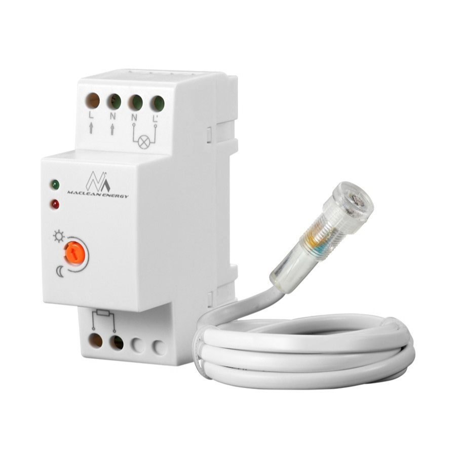 Switch For Din Rail With External Sensor Complete For Assembly 220-240v/ac, , 20a Maclean Mce83