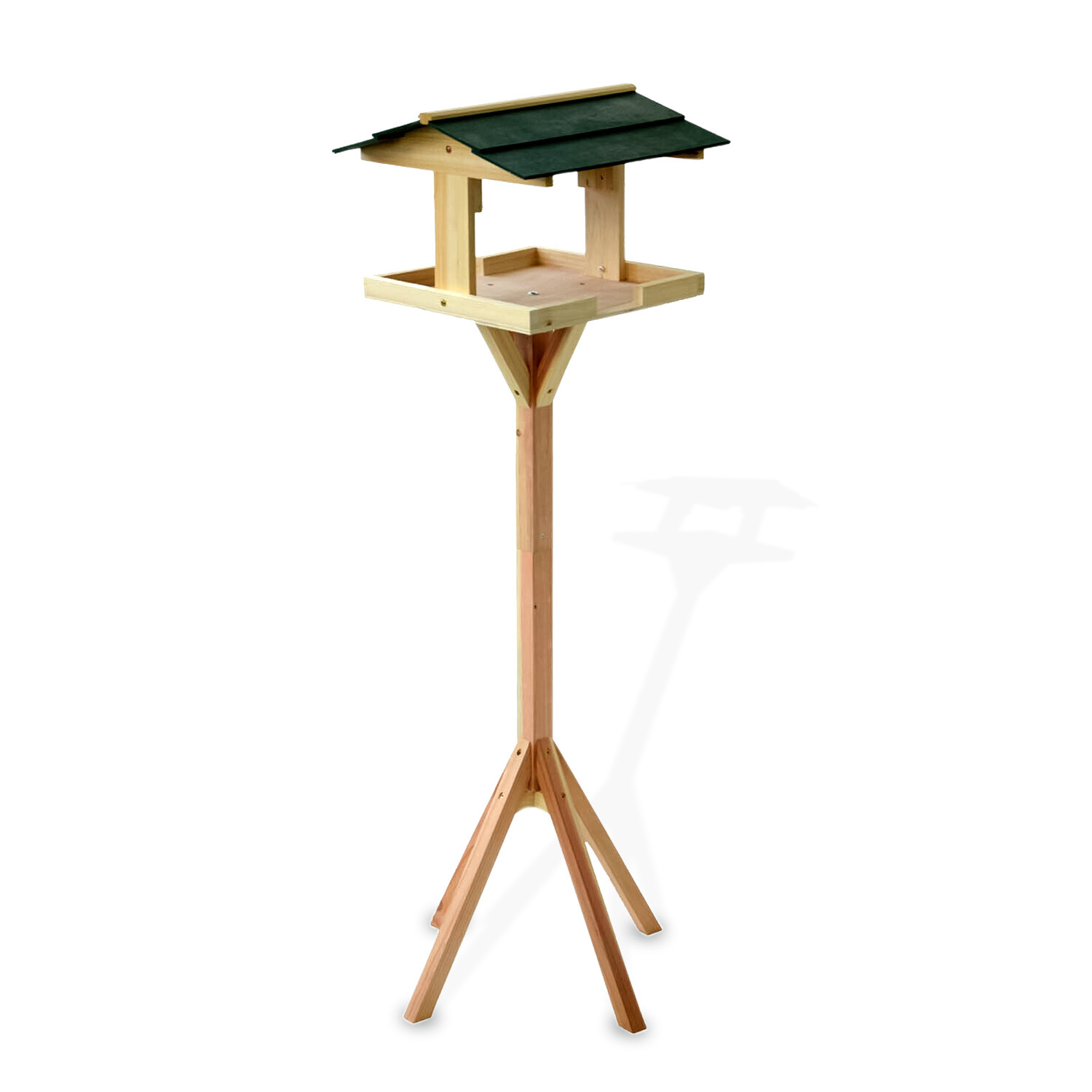 TEMU Wooden Bird Table Feeding Station - Heavy Duty Feeder Table For Outdoor Garden - Complete Standing Bird