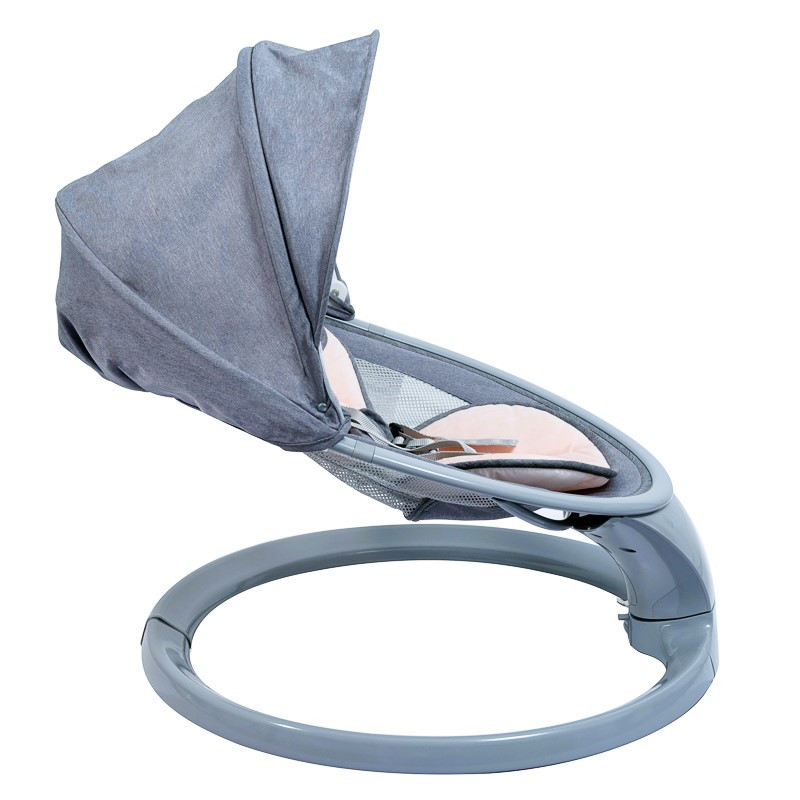 Prijenosni pametni električni ljuljač W5 BUF BOOF, multifunkcionalan, Bluetooth veza, 5 načina pokreta, daljinski upravljač, EasyTouch funkcija, roza