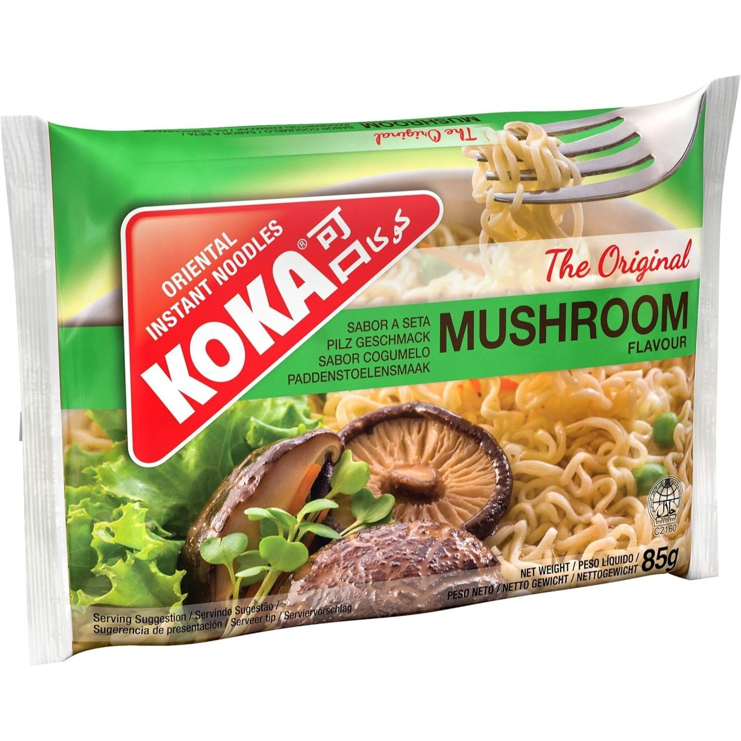 TEMU Koka Original Mushroom Flavour Oriental Style Instant Noodles, 85g (pack Of 15)
