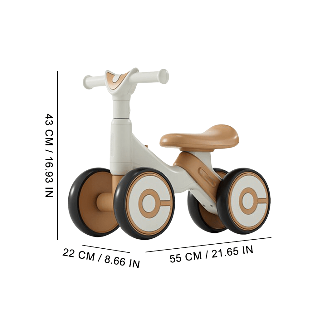 Baby Balance Bike Toys Silent Wheels Walker Toddler Riding Scooters Toys 4 Wheels Bike for Boys Girls Gifts