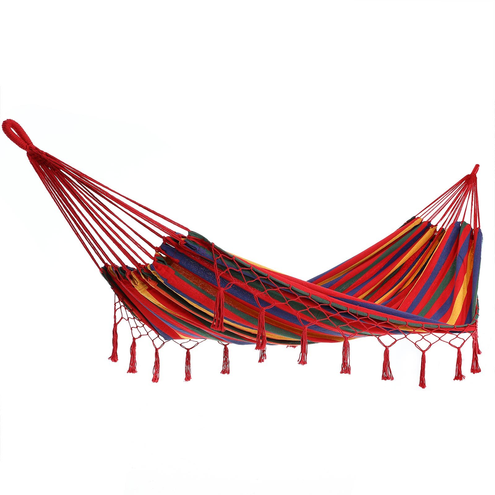 TEMU DETEX® Hamaca para 2 , , Hamaca de viaje para camping y jardín al estilo boho, Hamaca , Macramé, Capacidad de carga de 300 kg