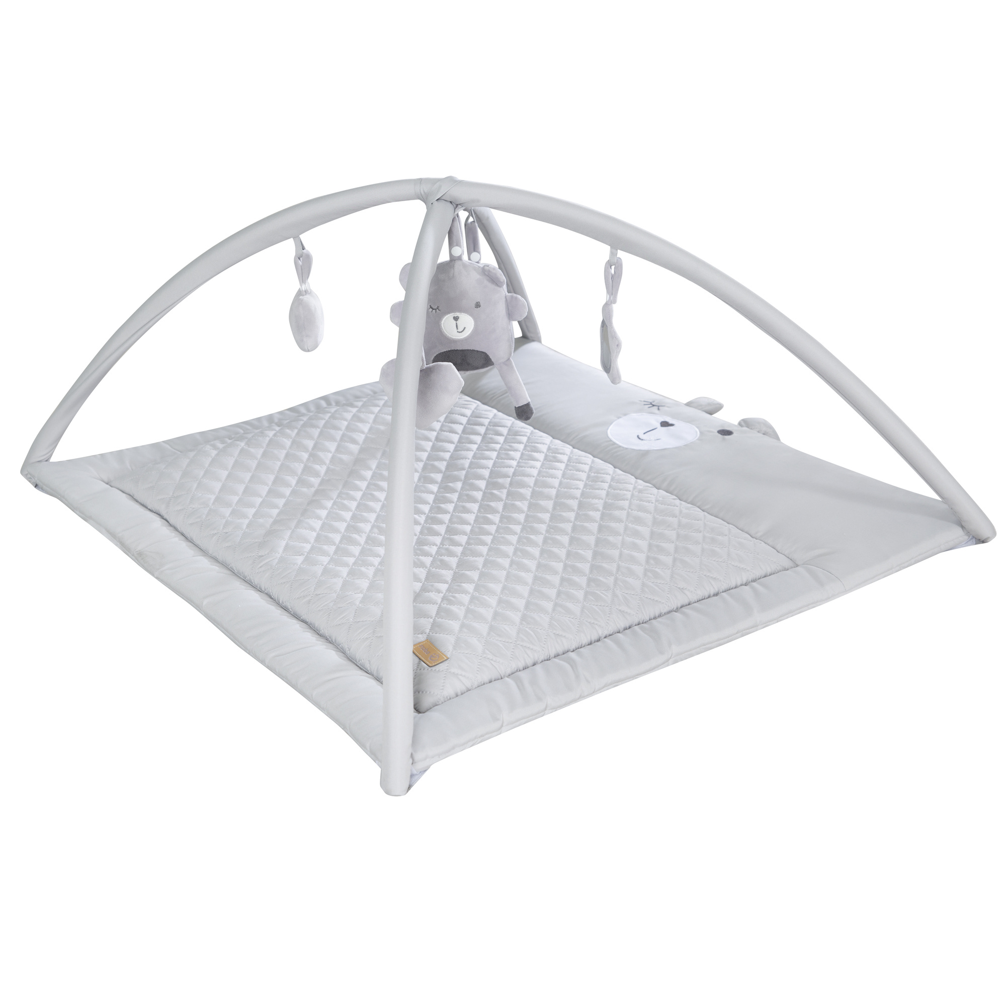 Roba Play Mat 'roba Style' With 5-piece Play Arch '', Changing Pad, 85x75cm, Gray